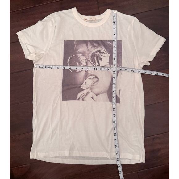 Marine Layer NWOT Ivory Summer Dreams Graphic Super Soft Women’s Tee size Medium - Picture 10 of 12